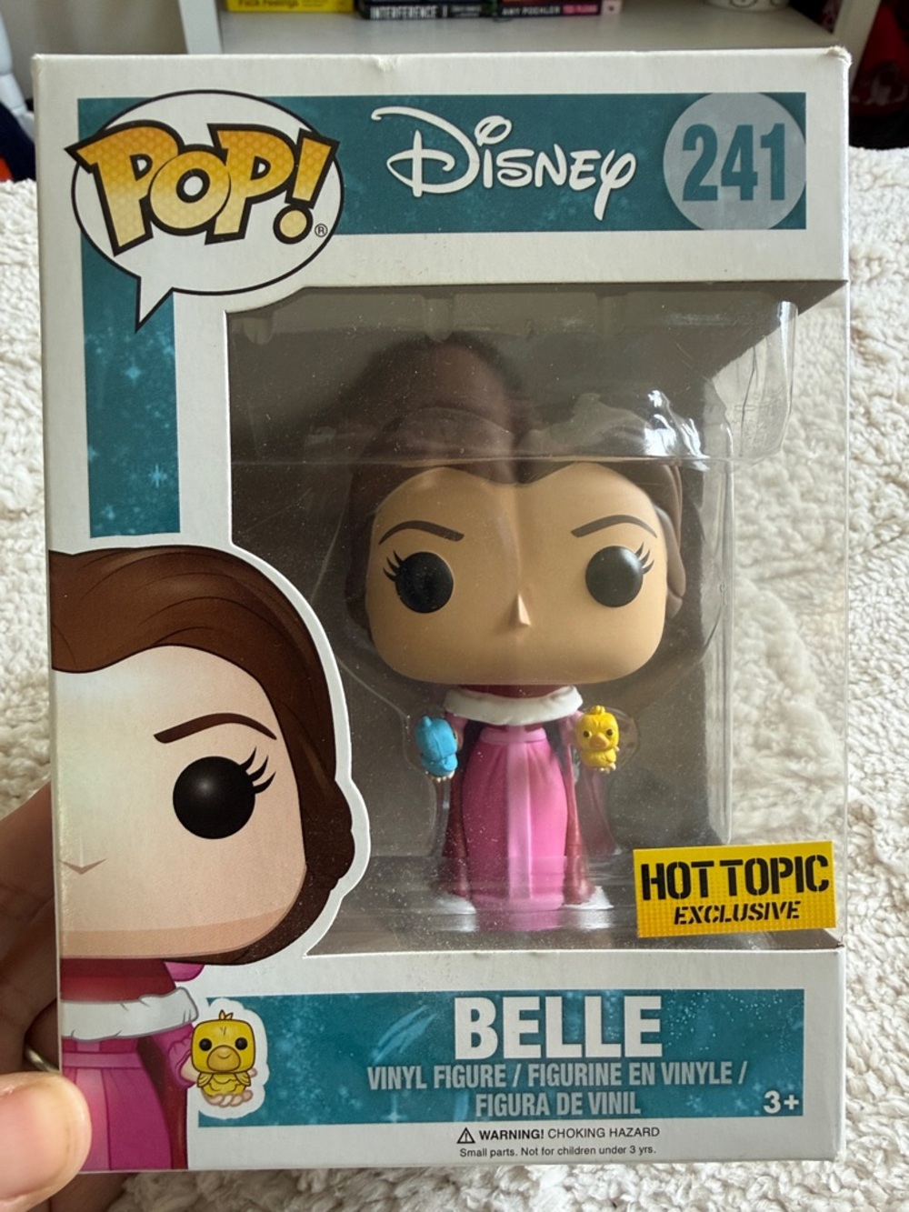 Funko Pop - Belle Vinyl Figure in Pink Dress with Blue and Yellow birds- #241